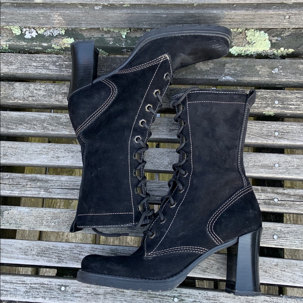 Vintage NWOT Nine West Nubuck Women's Boots 8.5 - Picture 7 of 11